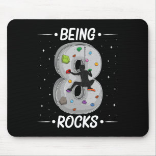 8 Year Old Rock Climbing 8th Birthday Adventures C Mouse Mat