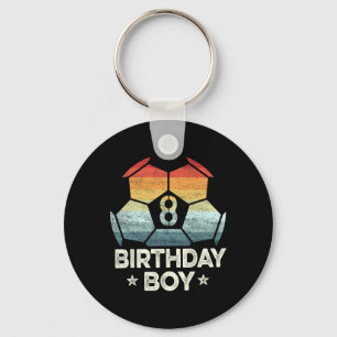 8 Year Old Soccer Player Gifts 8th Birthday Boy Ei Key Ring