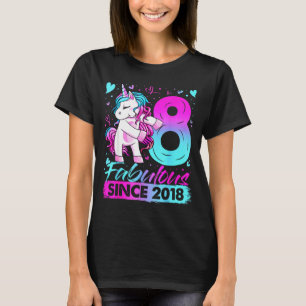 8 Year Old Unicorn For Girls 8th Birthday Girl Par T-Shirt