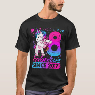 8 Year Old Unicorn Gifts For Girls 8th Birthday Gi T-Shirt