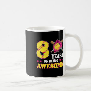 8 Years Of Being Awesome Softll Girl 8th Birthday Coffee Mug
