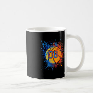 8 Years Old 8th Birthday Basketball Gift For Boys  Coffee Mug
