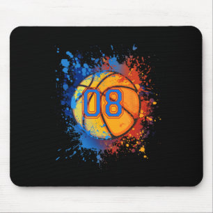8 Years Old 8th Birthday Basketball Gift For Boys Mouse Mat