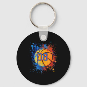 8 Years Old 8th Birthday Bysketbyll Gift For Boys Key Ring