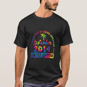 8 Years Old Being Awesome September 2014 Tie Dye B T-Shirt
