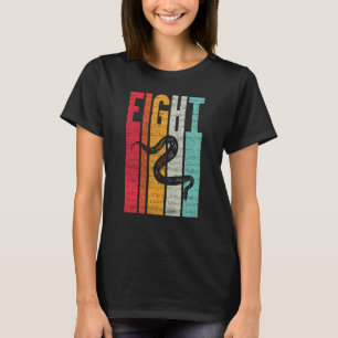 8 Years Old Birthday Snake Whisperer Phyton Boa T-Shirt