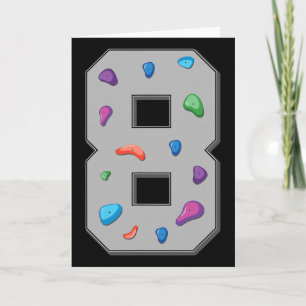 8 Years Old Climber Birthday Bouldering Climbing R Card