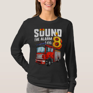 8 Years Old Firetruck Birthday Boy Firefighter 1 T-Shirt