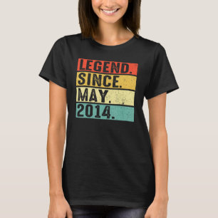 8 Years Old Legend Since May 2014 8th Birthday T-Shirt