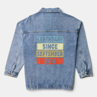 8 Years Old Legendary Since September 2014 8th Bir Denim Jacket