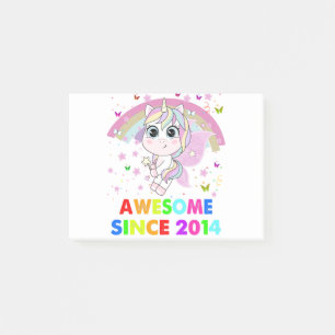 8 Years Old Unicorn Cutie 8th Birthday Unicorn Gif Post-it Notes