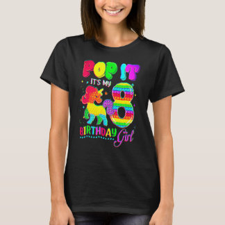 8 Years Old Unicorn It's My 8th Birthday Girl Unic T-Shirt