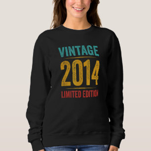8 Years Old Vintage 2014 8th Birthday Retro Sweatshirt