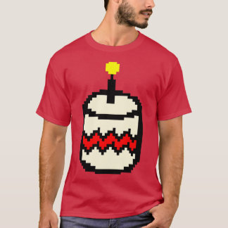 8bit Food Birthday Cake Pixelart T-Shirt