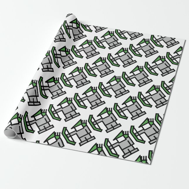 8bit Robin Hood meme T-Shirts Wrapping Paper (Unrolled)