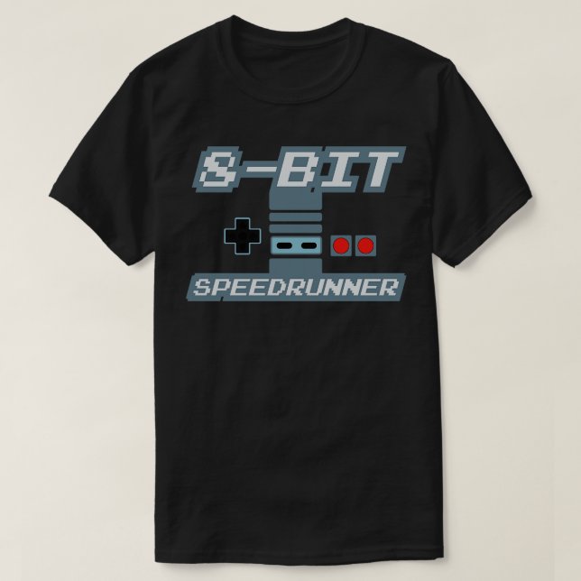 8Bit Speedrunner 5 T-Shirt (Design Front)