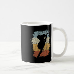 8os Retro Australian Marsupial Climbing Koala Silh Coffee Mug