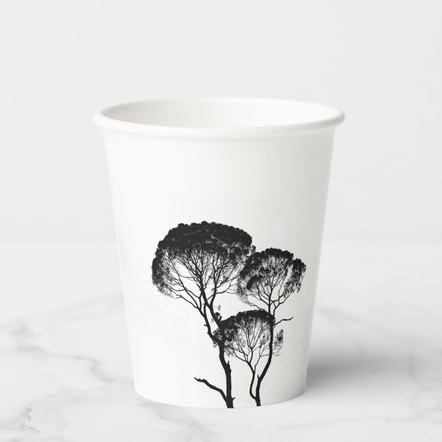 8oz Paper Cup Ideal for cold and warm beverages al (Front)