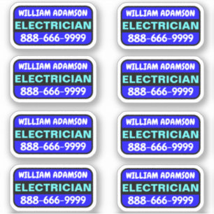 8pcs Electrician Name & Phone Number - Promotional
