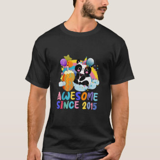 8Th 8 Panda Awesome Since 2015 Ns T-Shirt