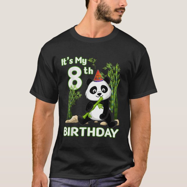 8Th 8 Py Animal Panda T-Shirt (Front)