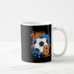 8th Birthday 8 Years Old Soccer Ll Coffee Mug