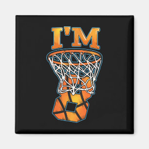 8th Birthday Basketball Player I'm 8 Boys Girls B- Magnet