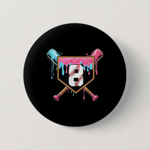 8th Birthday Boy Baseball Birthday Party 8 Year Ol 6 Cm Round Badge