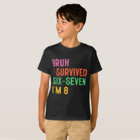 8th Birthday Boy Outfit I`m 8 Year Old Six Seven B