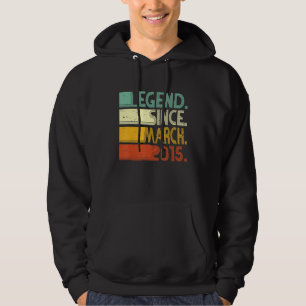 8th Birthday Boys Gift 8 Year Old Legend Since Mar Hoodie
