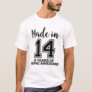 8Th Birthday Boys Girls 8 Years Of Being Awesome B T-Shirt