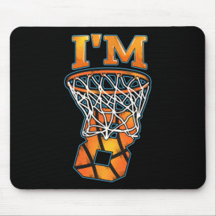 8th Birthday Bysketbyll Player I'm 8 Boys Girls B- Mouse Mat