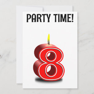 8TH BIRTHDAY CUSTOM PERSONALIZED Invitation