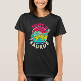 8th Birthday Eight O Saurus I Ankylosaurus I Famil T-Shirt