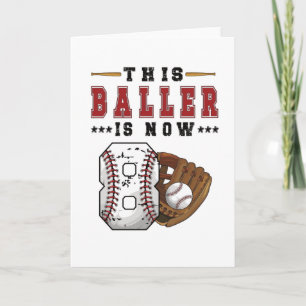 8th Birthday Gift Baseball Player 8 Year Old Boy Card