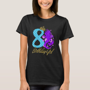 8th Birthday Girl Gifts This Mermaid Is 8 Years Ol T-Shirt