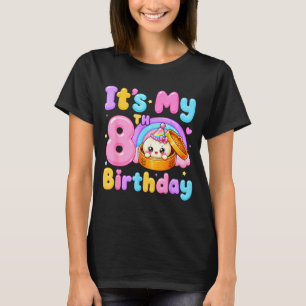 8th birthday girl kawaii dumpling anime birthday T-Shirt