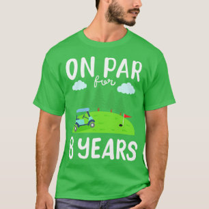 8th Birthday Golf Golfer T-Shirt