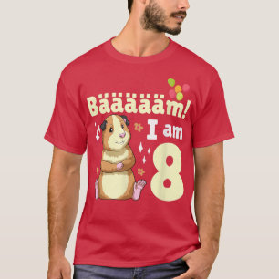 8th Birthday Guinea Pig Themed Birthday Party 8 Ye T-Shirt
