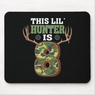 8th Birthday Hunting Deer 8 Year Old Hunter Mouse Mat