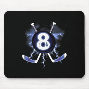 8th Birthday - Ice Hockey 8 years old gift  Mouse Mat