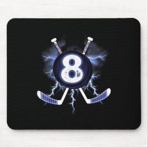 8th Birthday - Ice Hockey 8 Years Old Gift Mouse Mat