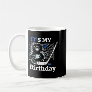 8th Birthday Ice Hockey Birthday Boy For 8 Year Coffee Mug