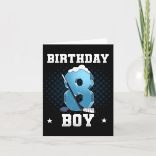 8th Birthday Ice Hockey Performance Card
