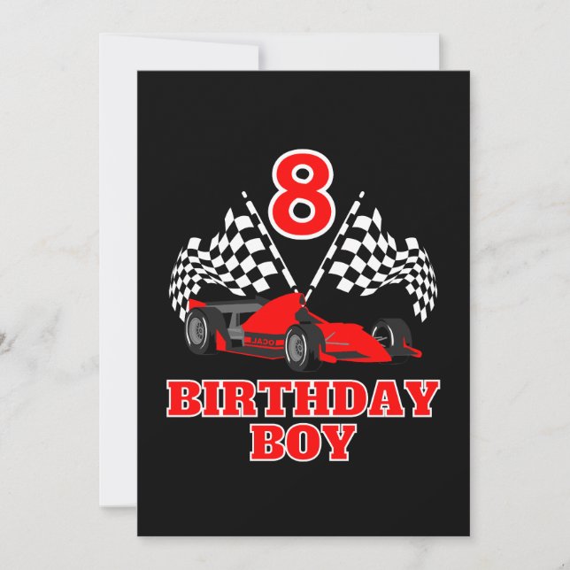 8th Birthday Invitation (Front)
