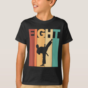 8th Birthday Karate Taekwondo Theme 8 Year Old T-Shirt