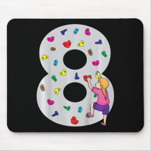 8th Birthday Party Cake Climbing Climber Climb Bou Mouse Mat