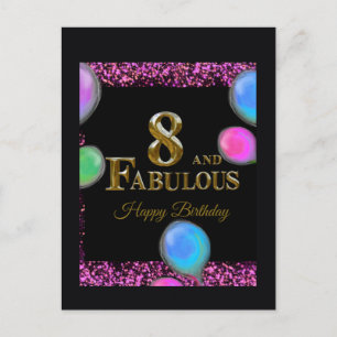 8th Birthday Postcard