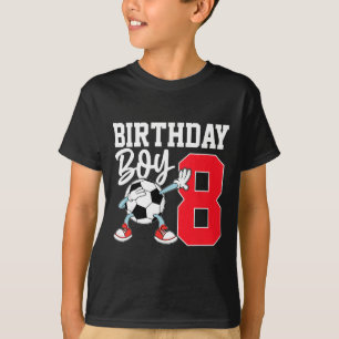 8th Birthday Shirt For Boys Footll Soccer Eight Ye