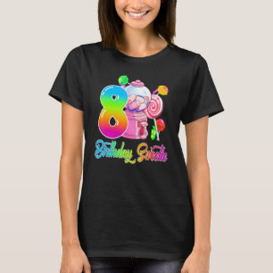 8th Birthday Sweetie Candy Girl 8 Years Old Matchi T-Shirt
